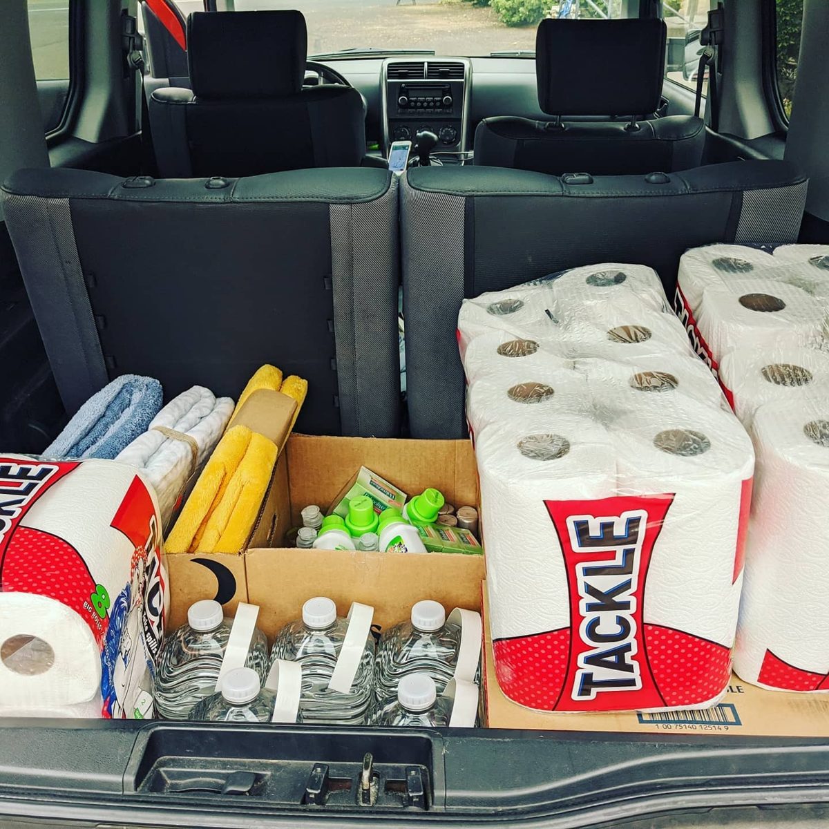 Wildfire relief supplies, Milwaukie, Oregon, 2020