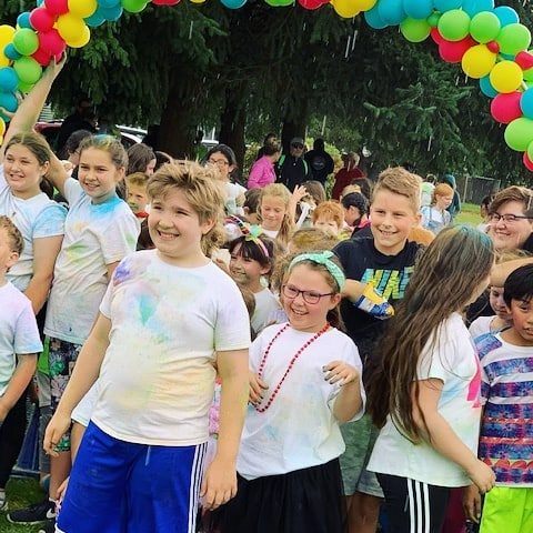 St. Rose School color run, Portland, 2019